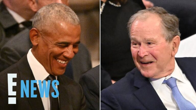 George W. Bush Gives Barack Obama a BELLY TAP in