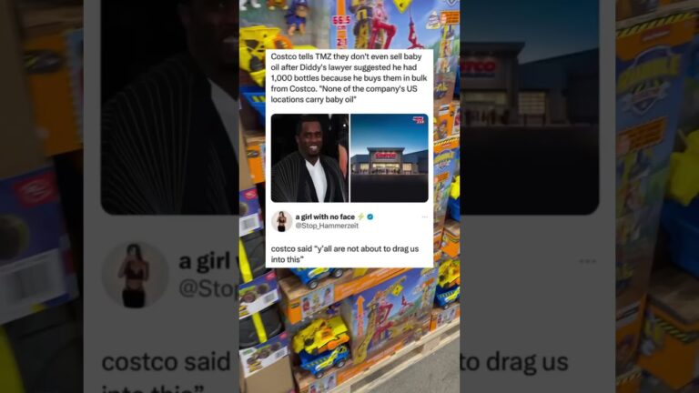 Costco told TMZ they don’t sell baby oil