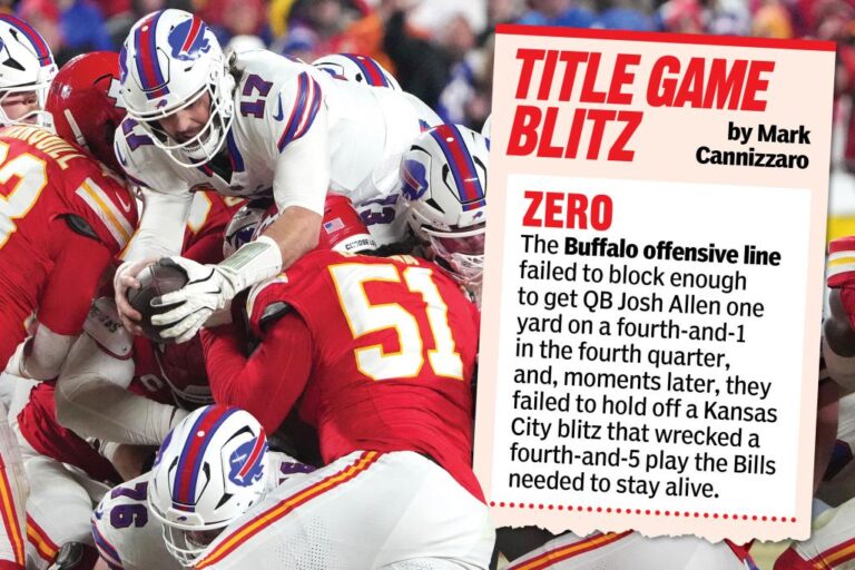 Josh Allen let down by offensive line | Sports News