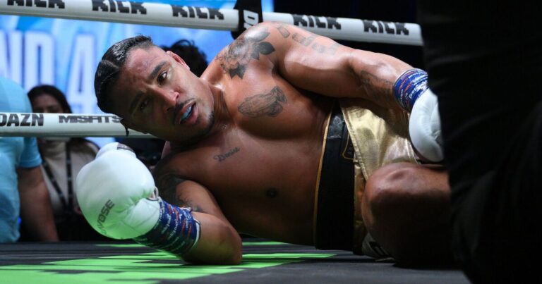 Anthony Taylor collapses minutes after Darren Till