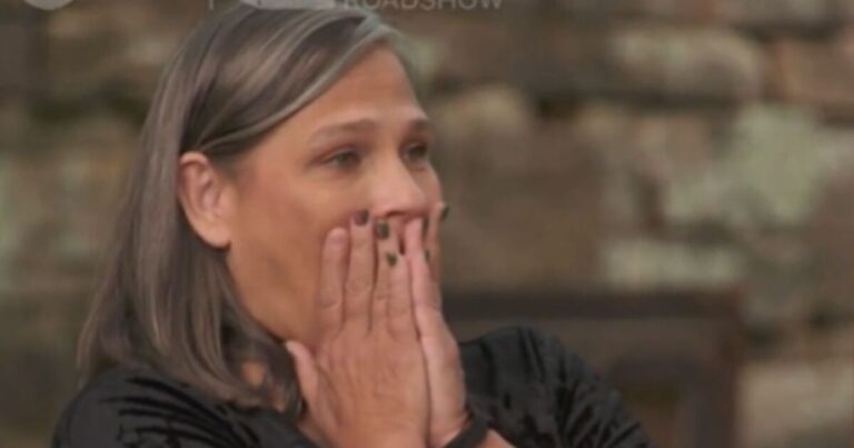 Antiques Roadshow guest loses her breath after