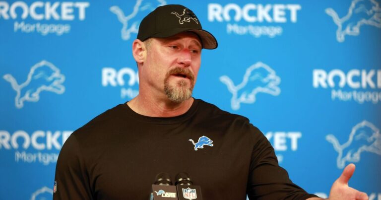 Dan Campbell's heartbreaking reaction as Detroit