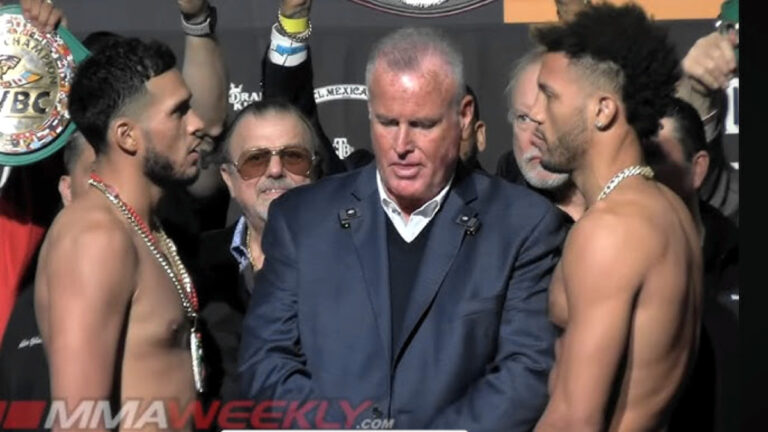 David Benavidez vs. David Morrall Weigh-in Video