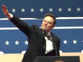 Elon Musk performs bizarre 'Hitler