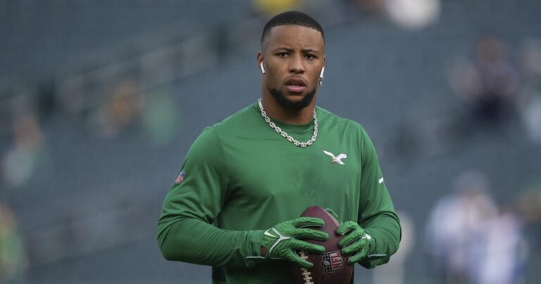 Eric Dickerson's record is safe. Saquon Barkley