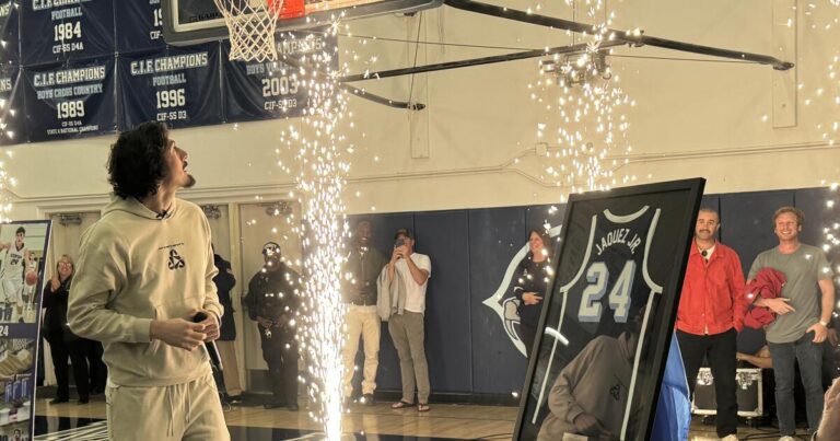 Jaime Jaquez Jr. receives hero's welcome in