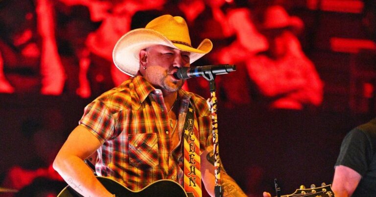 Jason Aldean performs at Trump's Liberty Ball as