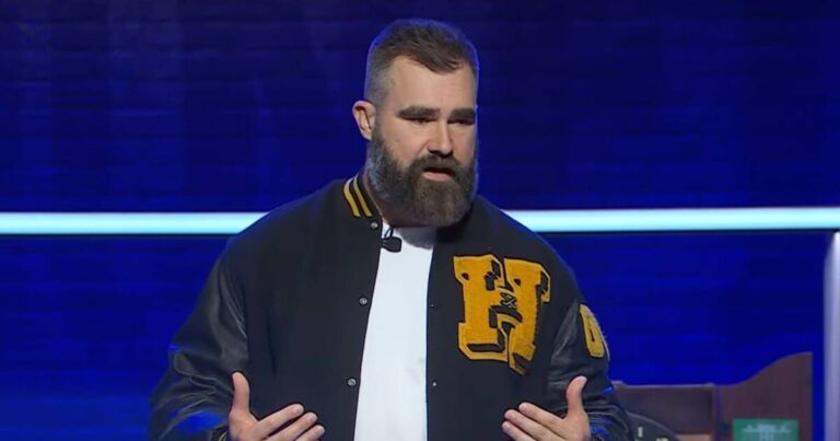 Jason Kelce red-faced as new TV show gets off to