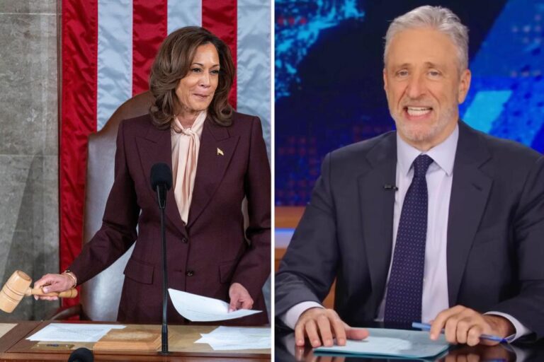 Jon Stewart talks Kamala Harris admitting defeat