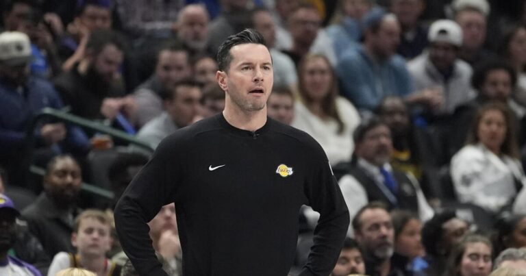 Lakers coach JJ Redick's family evacuated due to