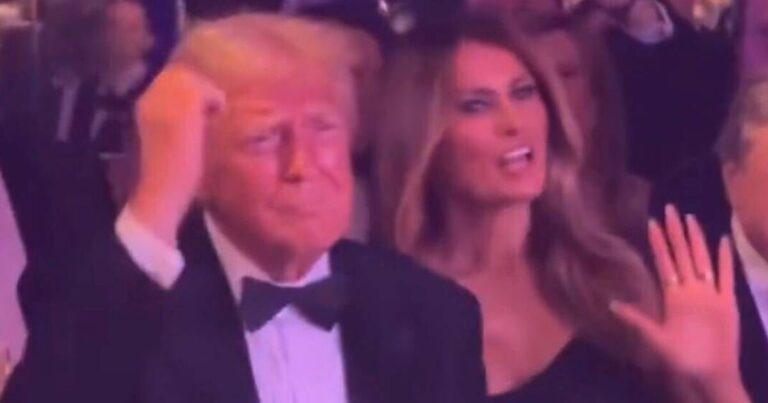 Melania Trump shows off her wild side at