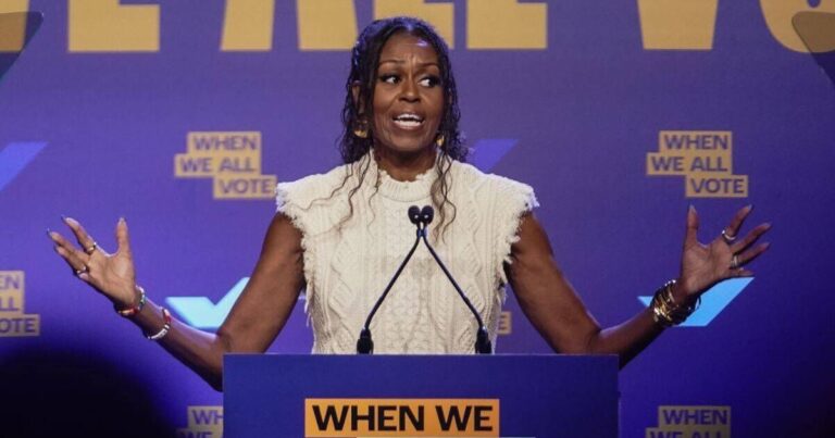 Michelle Obama's cryptic message to Trump ahead of