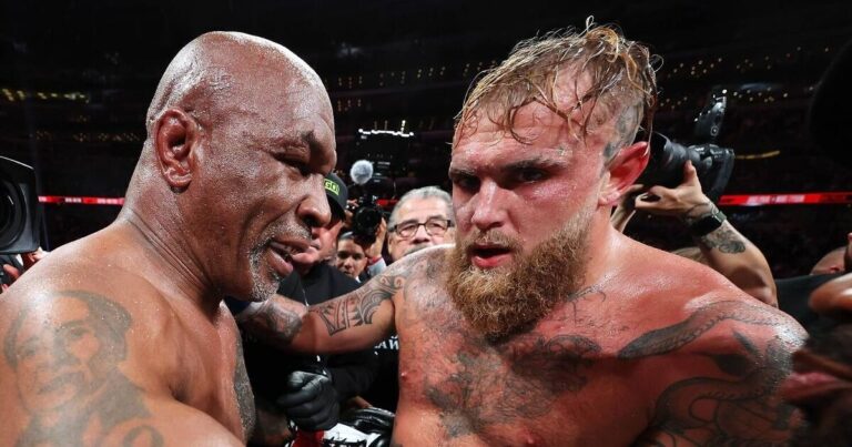 Mike Tyson spends almost half of Jake Paul fight