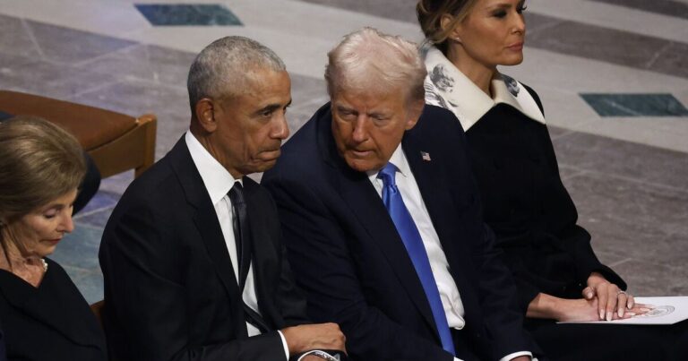 Obama, Clinton and Bush avoiding Trump's