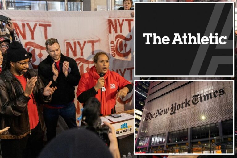 Staffers at New York Times-owned the Athletic
