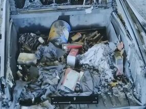 Tesla Cybertruck explosion aftermath