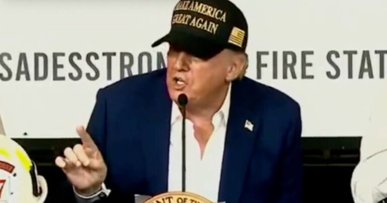 Trump in tense clash with Democrat after LA