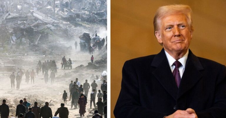 Trump wants Gaza 'clean out' after receiving