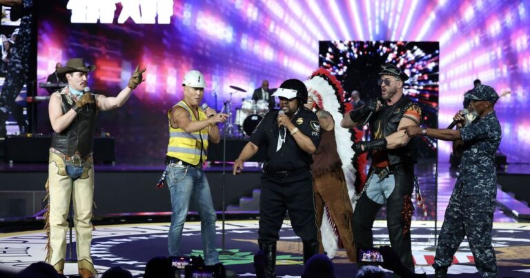 Village People's Trump Liberty Ball gig full of