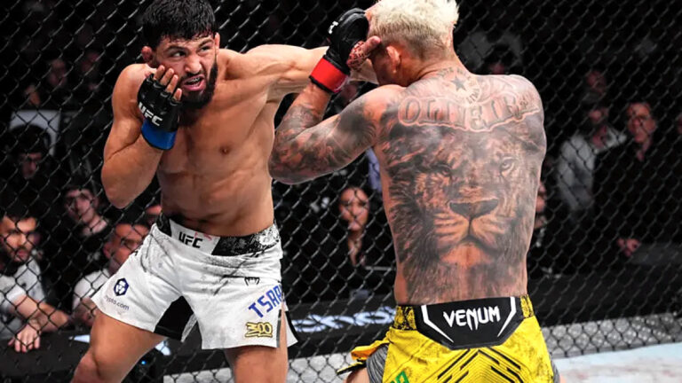 Watch Arman Tsarukyan defeat Charles Oliveira to