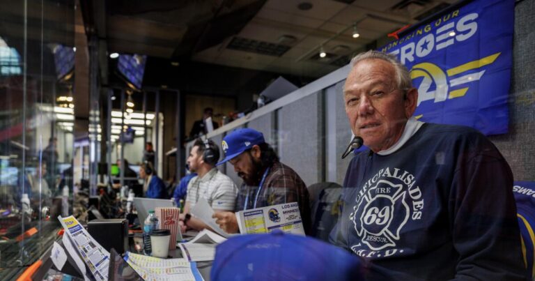 With Rams' house temporarily moved, Rams PA man