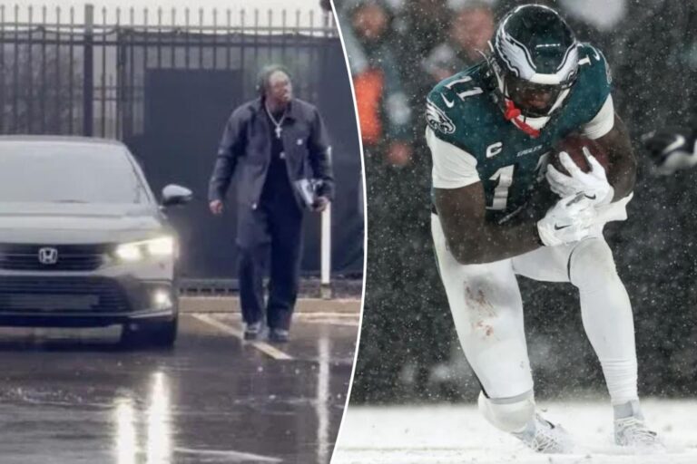 A.J. Brown shows up to Eagles’ playoff win in $30K | Sports News