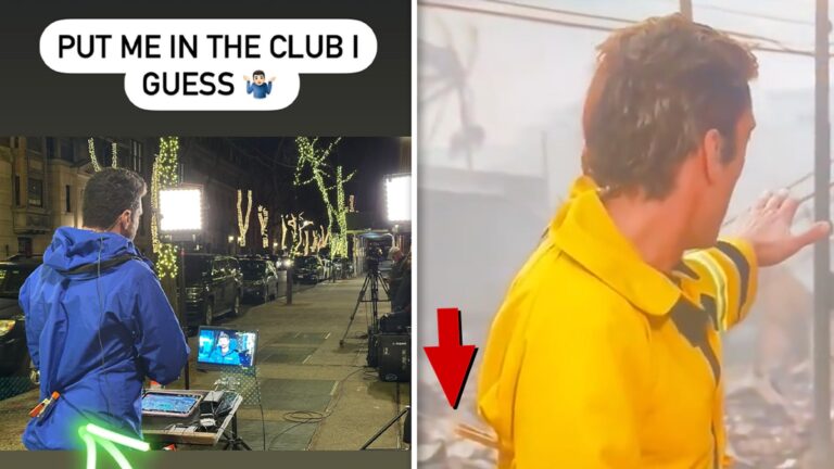 David Muir Supported by Weatherman for Using
