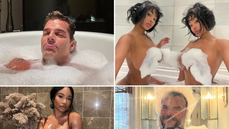 Celebs Soaking In Tubs for Bubble Bath Day