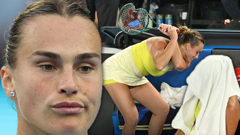 Tennis Star Aryna Sabalenka Smashes Racket After