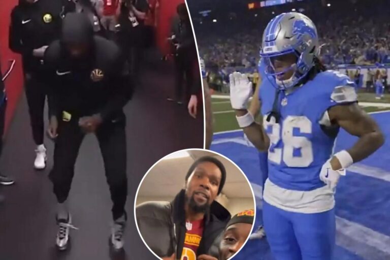Kevin Durant fires back at Lions’ Jahmyr Gibbs | Sports News