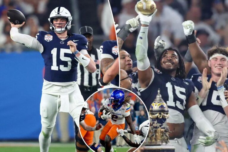 Penn State bottles up Ashton Jeanty in Fiesta Bowl | Sports News