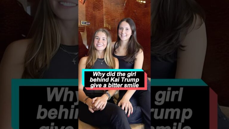 Why did the girl behind Kai Trump give a bitter
