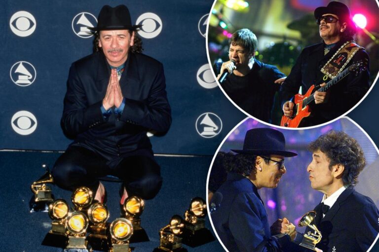 How Carlos Santana ruled a historic Grammy night | Gossip Wire