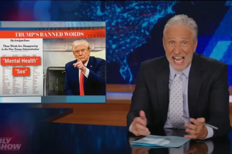 Jon Stewart blasts Trump, Republicans for 'blatant