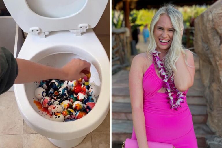 Woman dyes Easter eggs in her toilet in viral