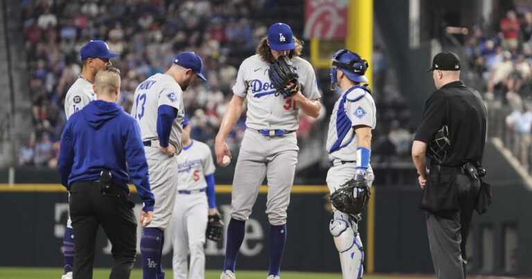 Bullpen helps Dodgers beat Rangers after Tyler