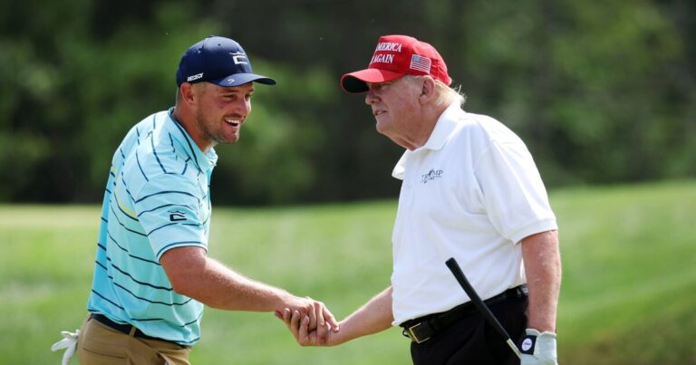 Donald Trump reiterates DeChambeau love but