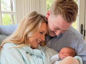 Fox News' Peter Doocy and his wife Hillary welcome