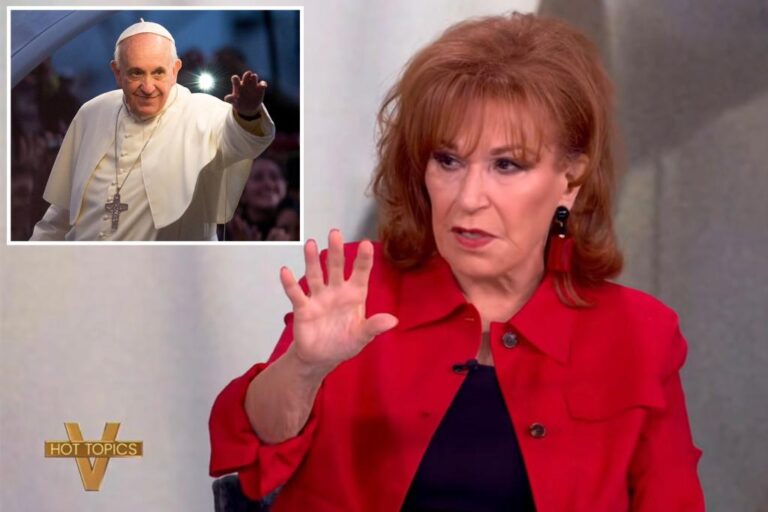 Joy Behar worries Pope Francis will be replaced by
