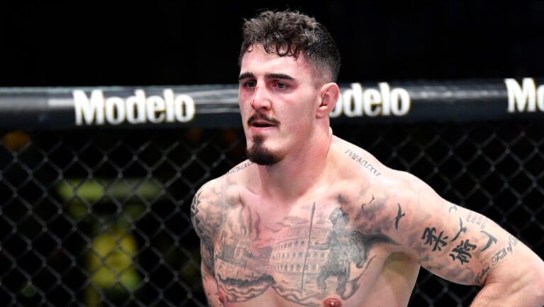 Tom Aspinall says fight with Ciryl Gane was going