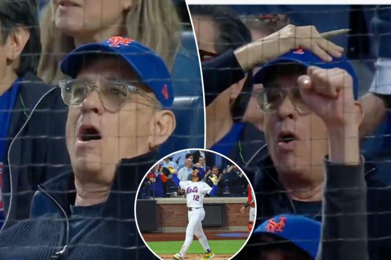 Tom Hanks loses his mind after Francisco Lindor | Sports News