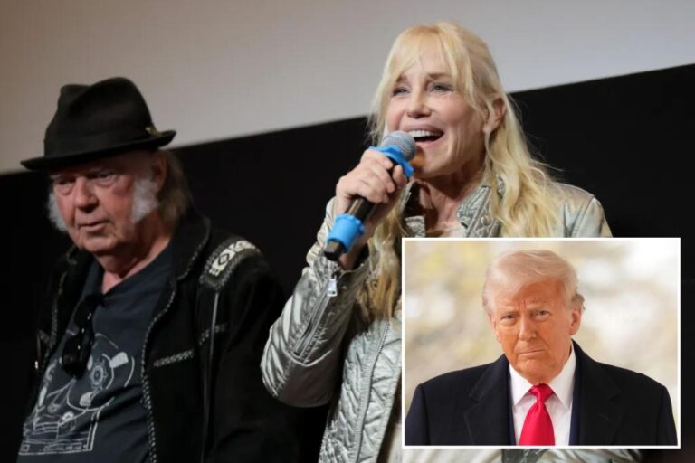 Actress Darryl Hannah claims hubby Neil Young was | Gossip Wire