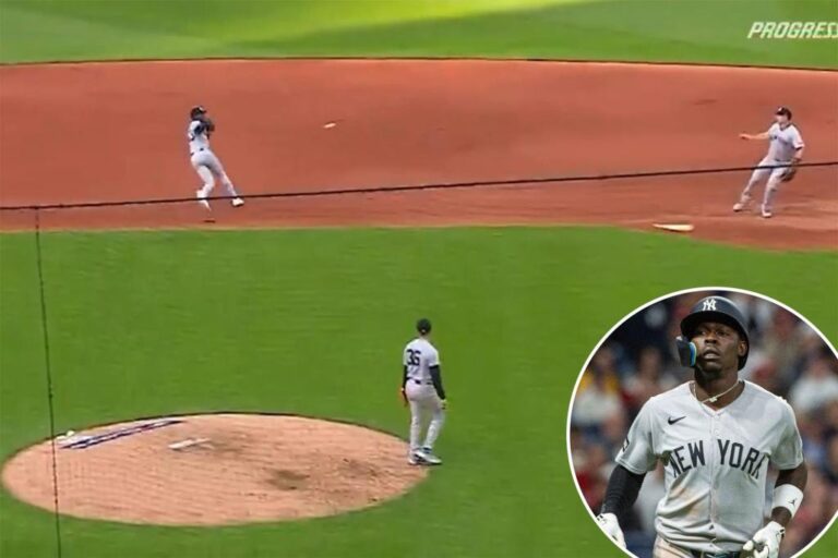 Yankees Jazz Chisholm Jr. bails on ball with | Sports News