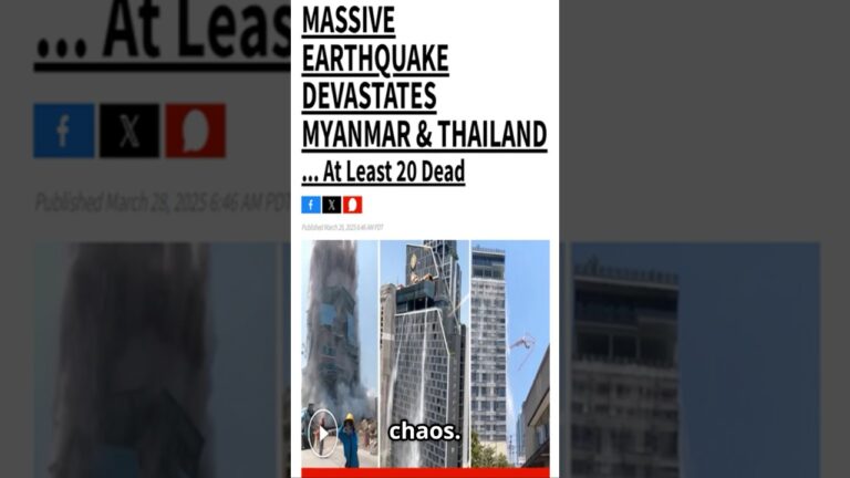 Massive Earthquake Rocks Thailand! #breakingnews