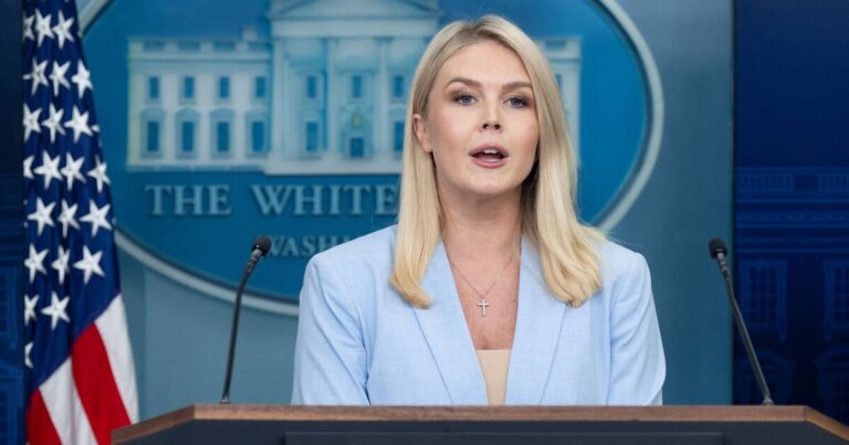 Karoline Leavitt snaps at reporter questioning