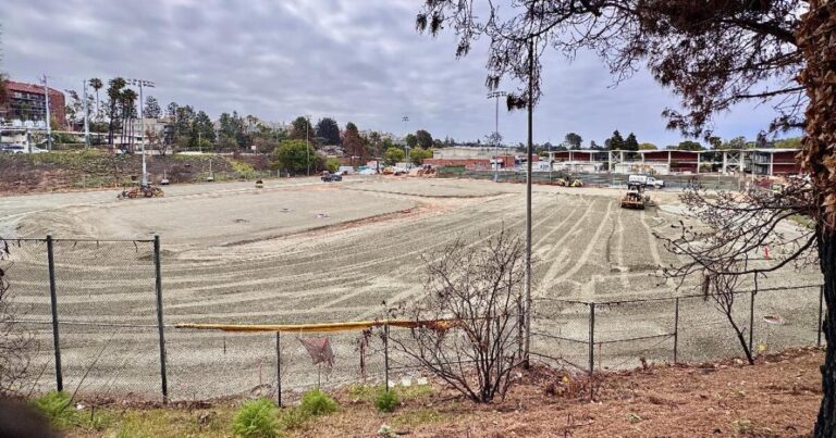 Palisades High baseball field is gone after
