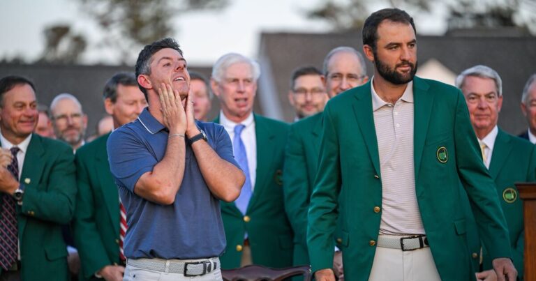 Scheffler shows emotion after winning event