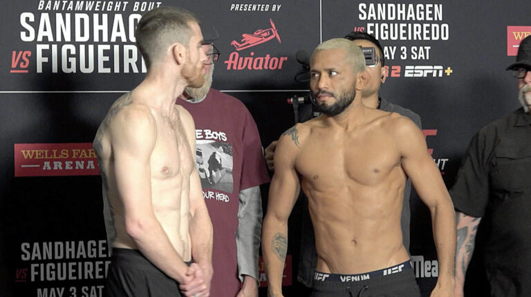UFC Des Moines: Sandhagen vs. Figueiredo face-offs