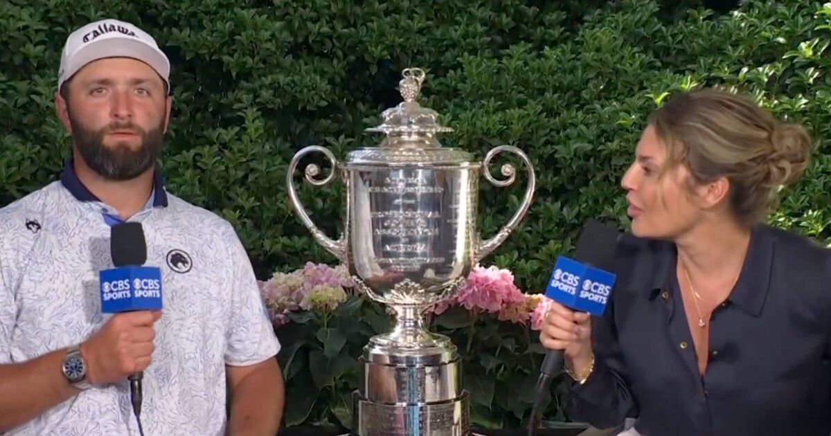Amanda Balionis corrects Jon Rahm at PGA | Golf News