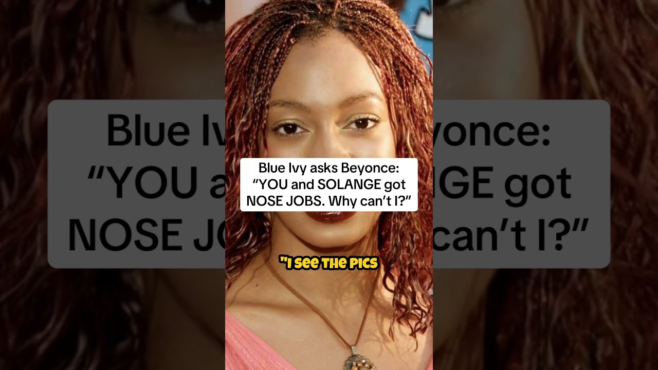 Blue Ivy asks Beyonce: "YOU and SOLANGE got NOSE